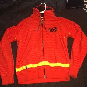 MENS 10 deep zip up sweater